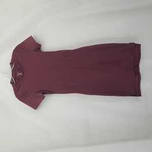 BUFFBUNNY Wine Fall Freely Bodycon Athleisure Dress